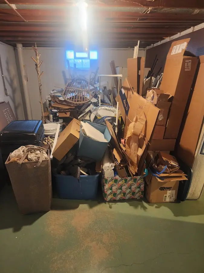 Roll-off dumpster container at job site for Yard Waste Dumpster Rental in Lynwood